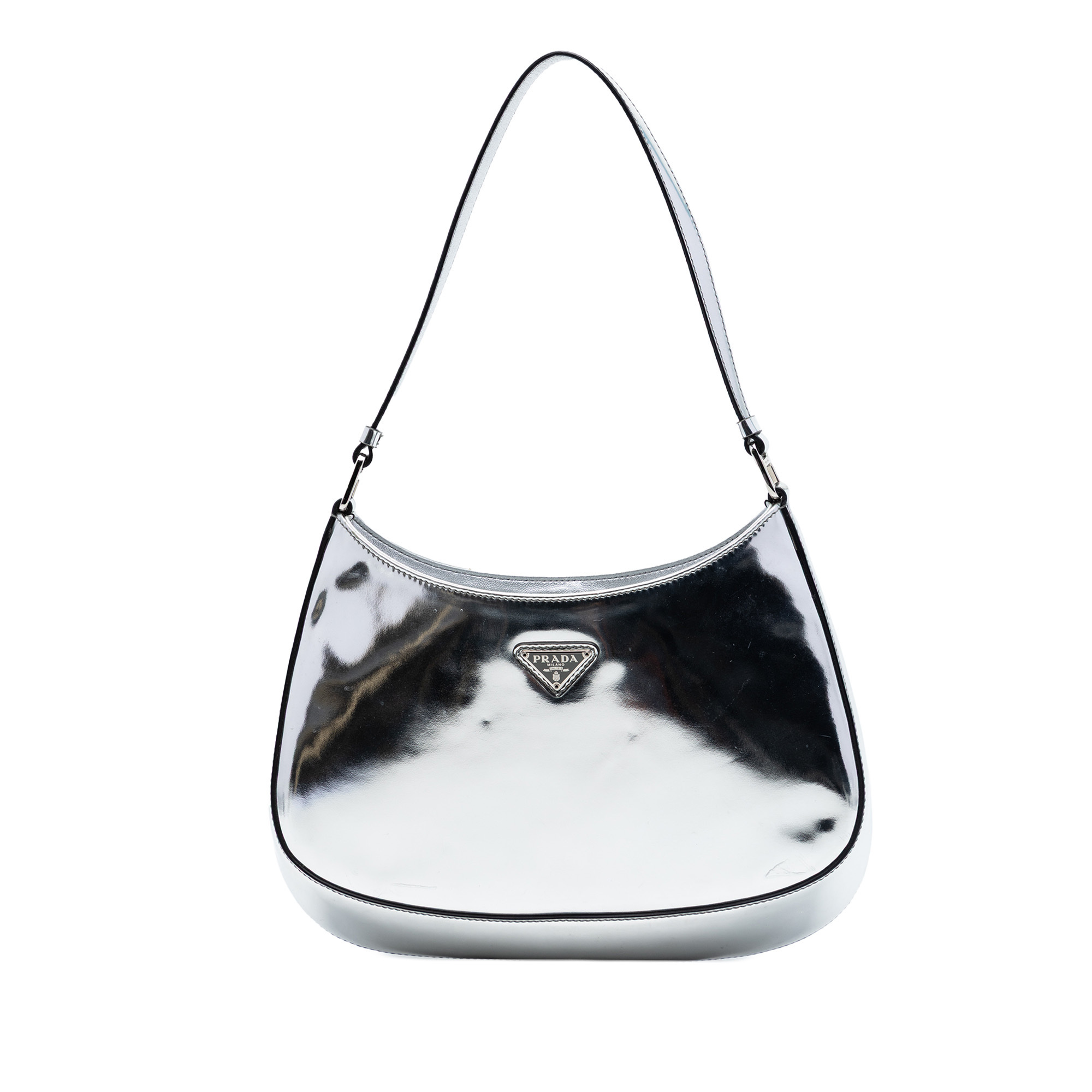 Pre-Loved Prada Spazzolato Leather Cleo Shoulder Bag